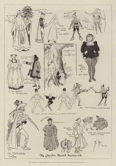 The Crystal Palace Pantomime, The Babes in the Wood and Bold Robin Hood by Phil May